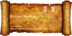 Butso Márton névjegykártya